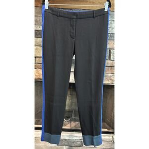 Women’s WILFRED Black W/ Blue Tuxedo Stripe Ankle Pants Size 6 *B8